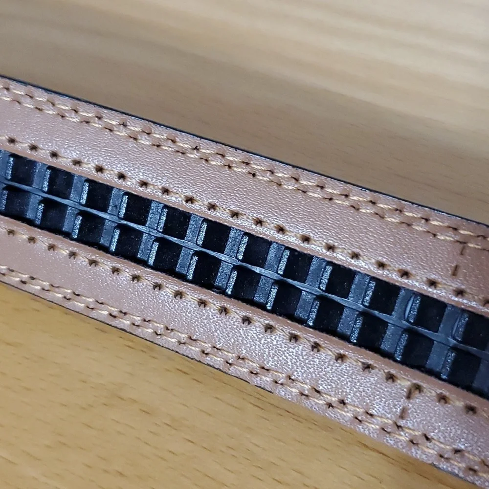 Comfort Click Black Adjustable Leather Belt